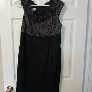 Elegant Black and Gray Dress